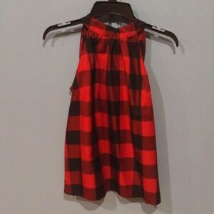 Talbots Sleeveless Plaid Top Size 2 Petite NWT